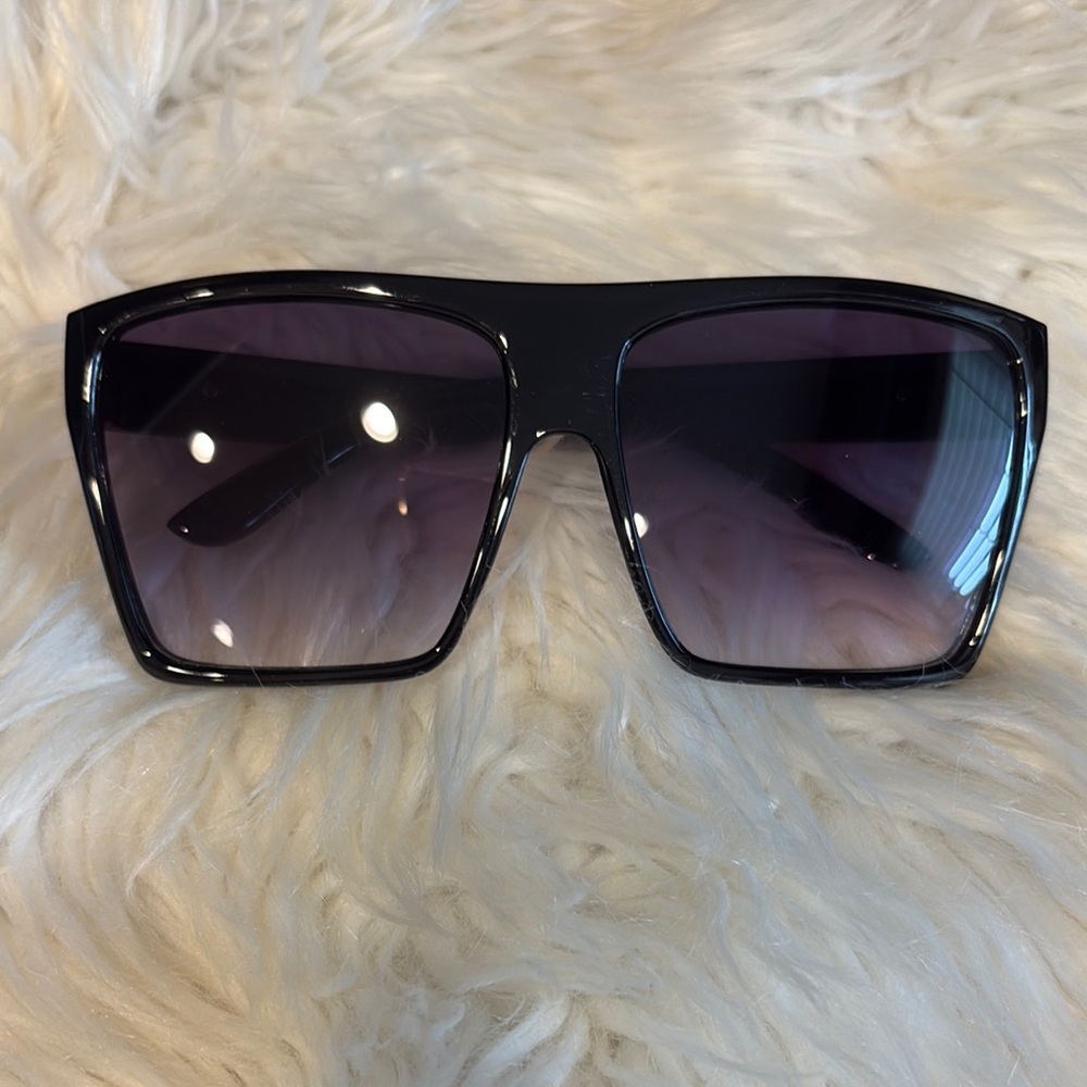 Black Oversized Square Sunglasses